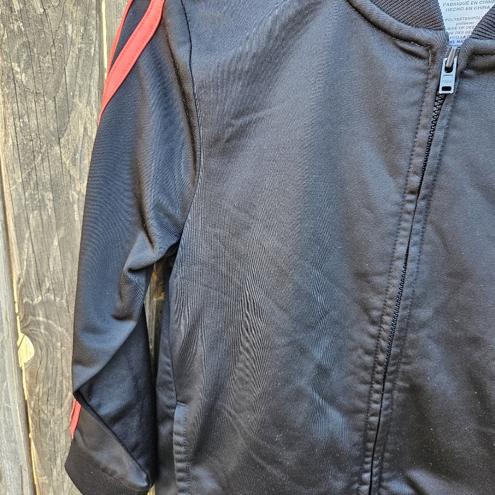 Adidas Black Jacket with Red Stripes Kids - Picture 6 of 15